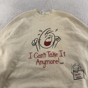 Vintage I Can’t Take It Anymore Sweatshirt Mens L Freeze Cartoon Graphic 90s